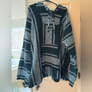 unisex hippie hoodie from mexico ! worn a couple of times size XXL